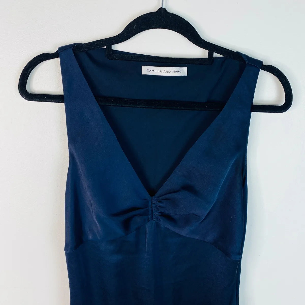 Harper V Neck Gown (Navy) - Camilla Marc